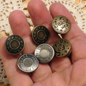 Instant Buttons for Jeans and Jeans Jackets
